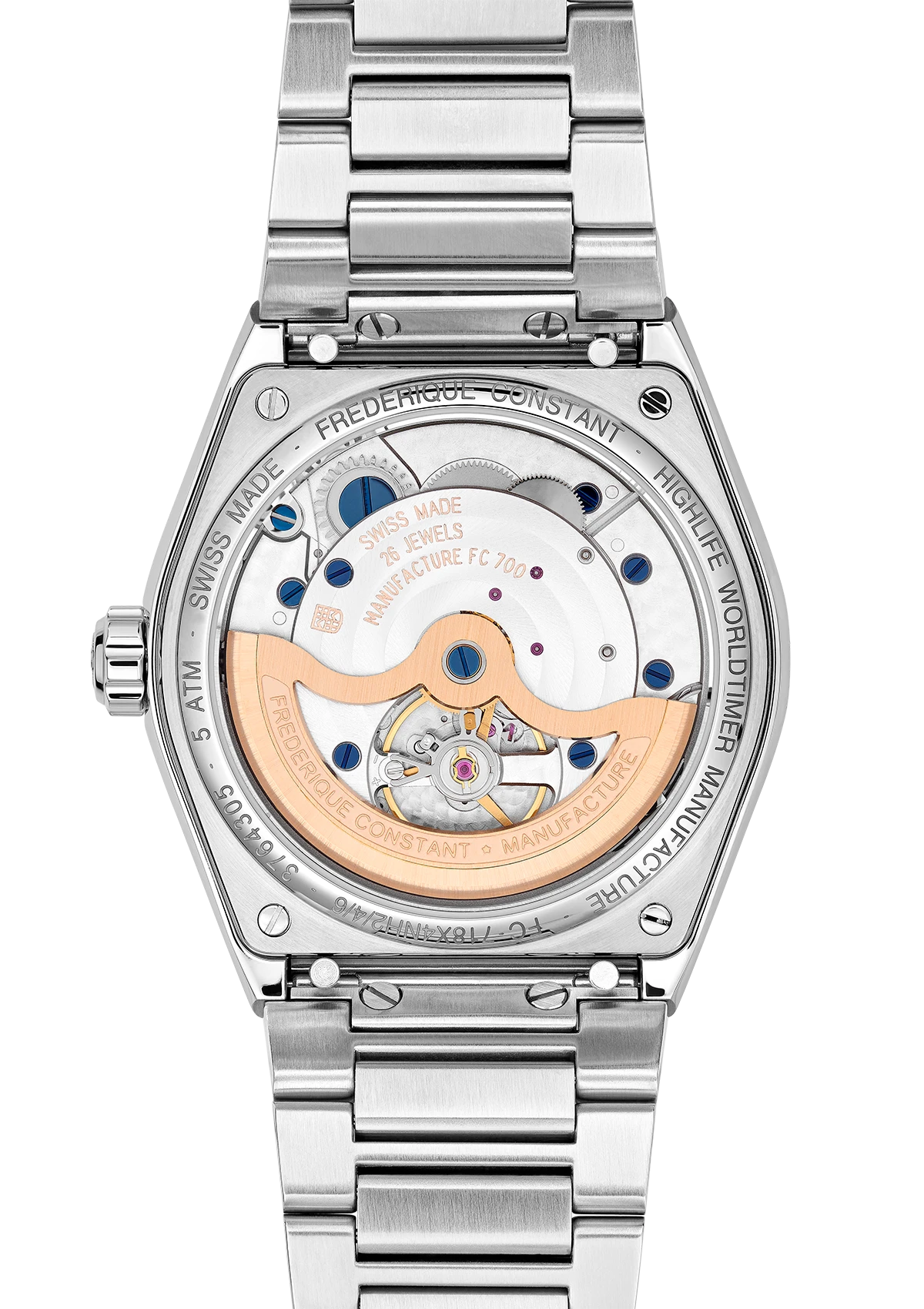 Highlife Classic Worldtimer Watch FC-718N4NH6B | Frederique Constant